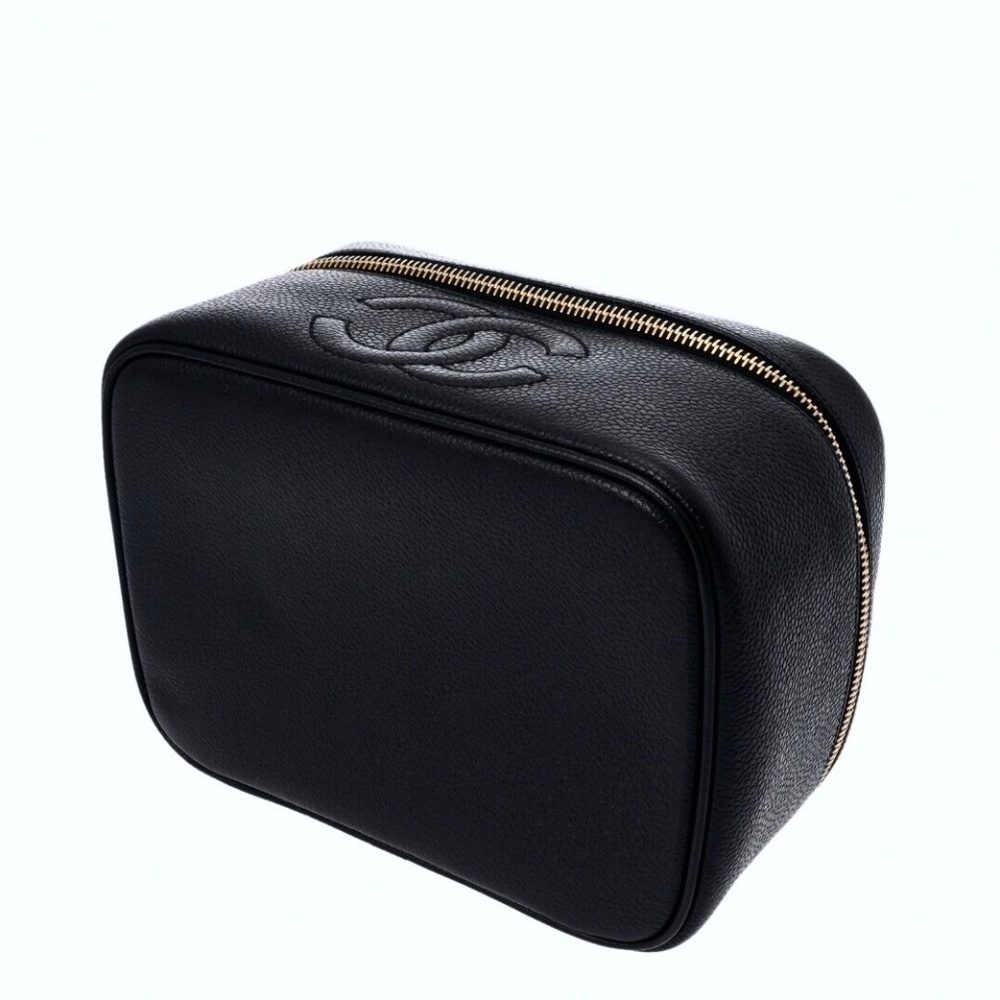 CHANEL Cosmetics Bag Caviar Skin Black - Picture 5 of 12